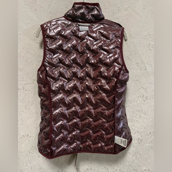 NWT Burgundy Columbia M Vest Omni-Heat Thermal Reflective - Picture 4 of 10
